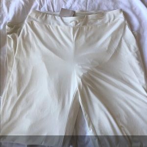 White Badgley Mischka white Pants Sz XL